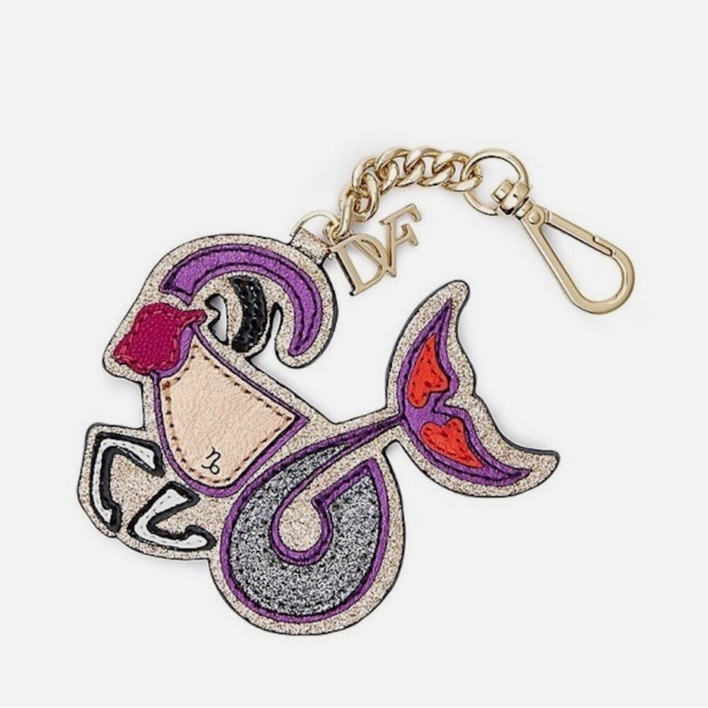 DVF Diane Von Furstenberg Zodiac Capricorn Leather Charm